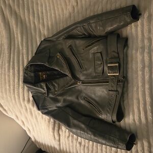 Leather Motorcycle Jacket: Vanson Leathers model TBIR FIRE